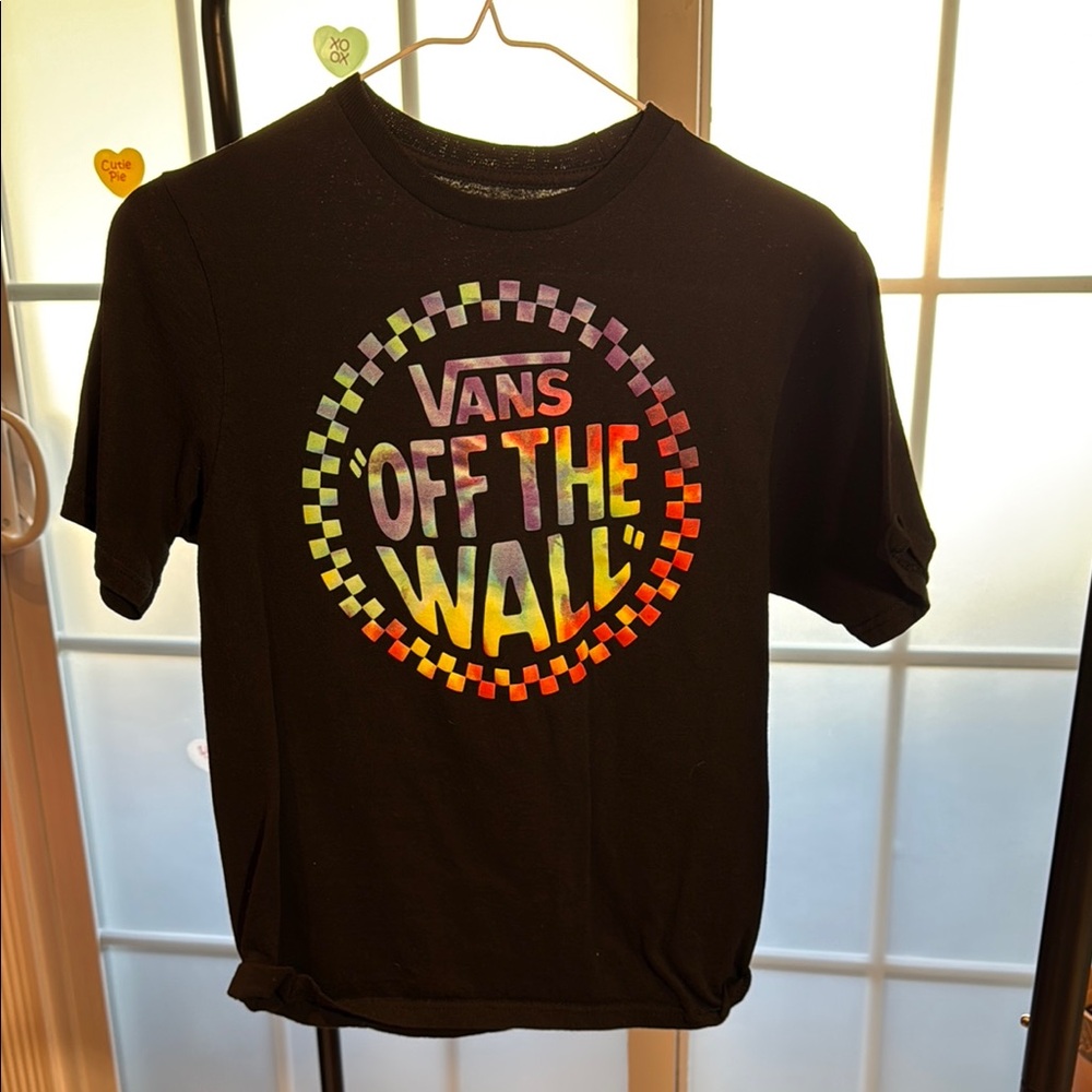 Vans Black Tee with Vibrant Logo